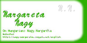 margareta nagy business card